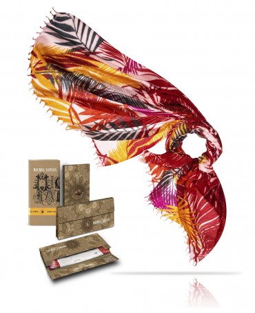 Палантин Женский W40-FEUILLE.D.ETE/ROSE